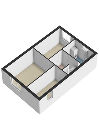 Plattegrond - Gaffelhof 19, 6418 KB Heerlen - Gaffelhof 19 Heerlen - Verdieping 3D.jpg